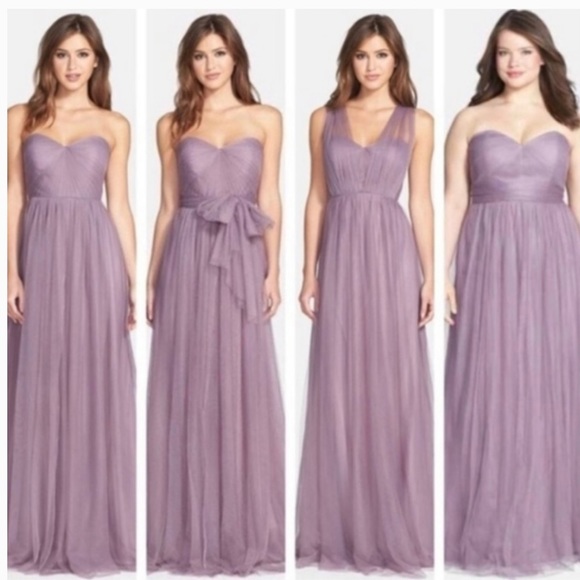 Jenny Yoo Bridesmaid Homecoming Dress Annabelle Lilac Size 0 - Picture 9 of 10